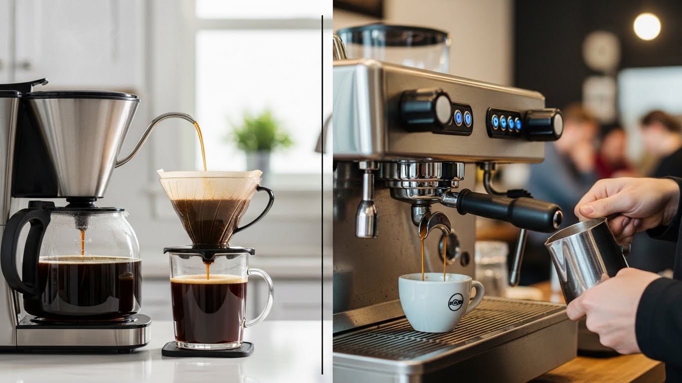 Drip Coffee Maker vs Espresso Machine: Which Fits Your Routine (and Budget)?